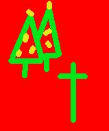 Christmas Tree & Cross